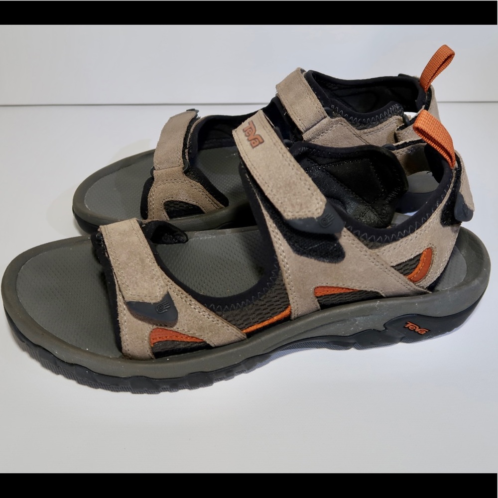 Teva Katavi Outdoor Sandal Tan and Orange Men’s Size 11
